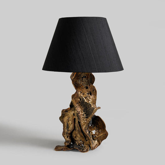 TEAR DROP WOOD TABLE LAMP